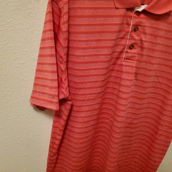 Pebble Beach Shirt Men XL Golf Polo Red Striped Active Collared Logo Course - Picture 7 of 11